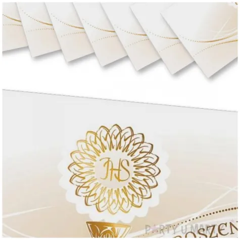 zaproszenie pierwsza komunia swieta ihs eleganckie henry 17 x 8 5 cm 10 cm
