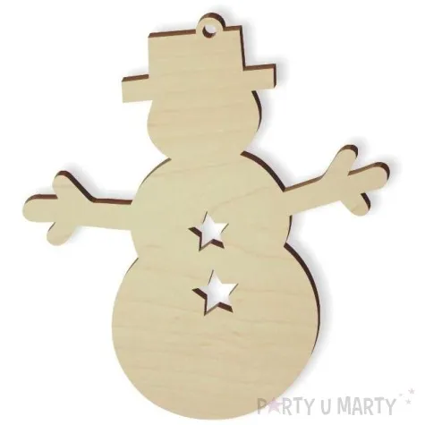 zawieszka drewniana balwan eryk 79 x 87 mm