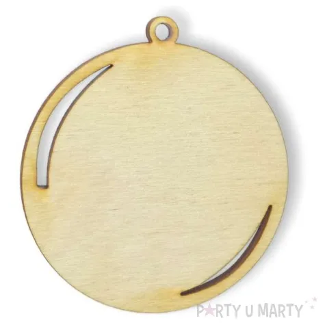 zawieszka drewniana bombka 70 x 71 mm