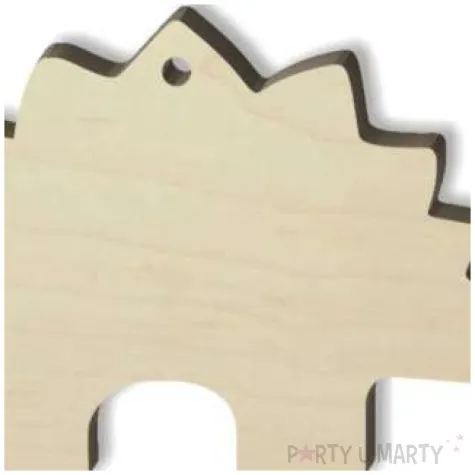 zawieszka drewniana dino stegozaur 45x85 mm