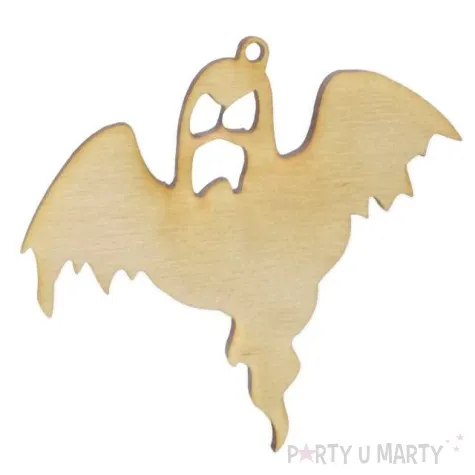 zawieszka drewniana duch 70 x 73 mm