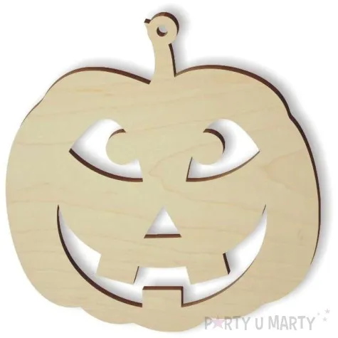 zawieszka drewniana dynia zez 80 x 80 mm