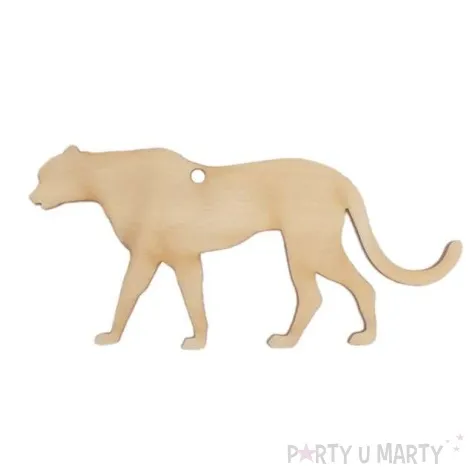 zawieszka drewniana gepard 100x47 mm