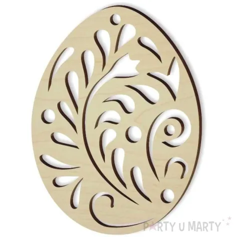 zawieszka drewniana jajko pisanka 2 62x85 mm 10 szt