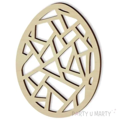 zawieszka drewniana jajko pisanka 5 62x85 mm 10 szt