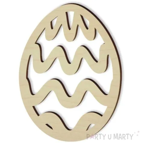zawieszka drewniana jajko pisanka 6 62x85 mm 10 szt