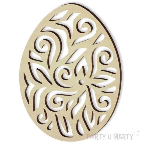 zawieszka drewniana jajko pisanka 8 62x85 mm