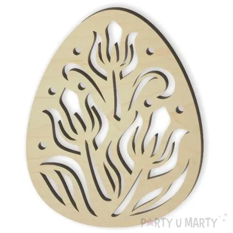 zawieszka drewniana jajko pisanka agaso 72 x 90 mm