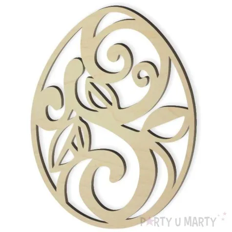 zawieszka drewniana jajko pisanka filipinska 10 szt