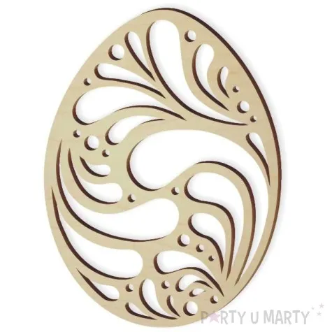 zawieszka drewniana jajko pisanka lowicka dziurka