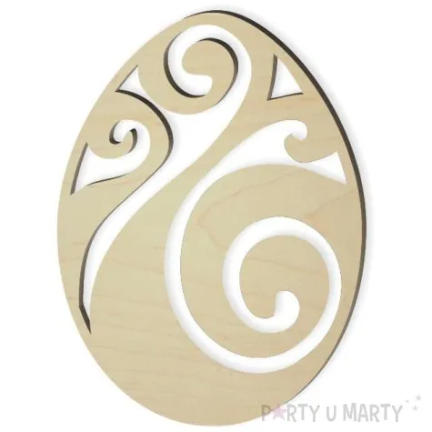 zawieszka drewniana jajko pisanka malpi ogon