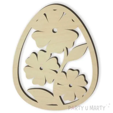 zawieszka drewniana jajko pisanka salifex 72 x 90 mm