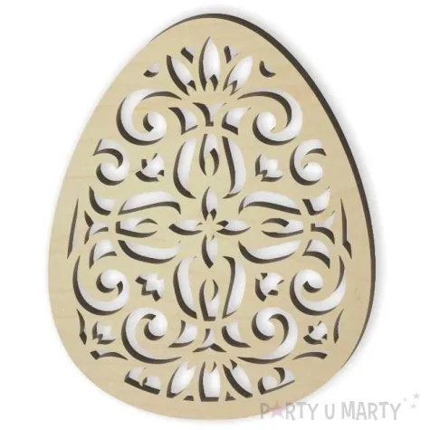 zawieszka drewniana jajko pisanka torarius 72 x 90 mm