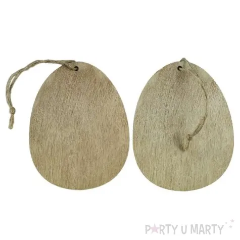 zawieszka drewniana jajo drewno titanum 6 szt