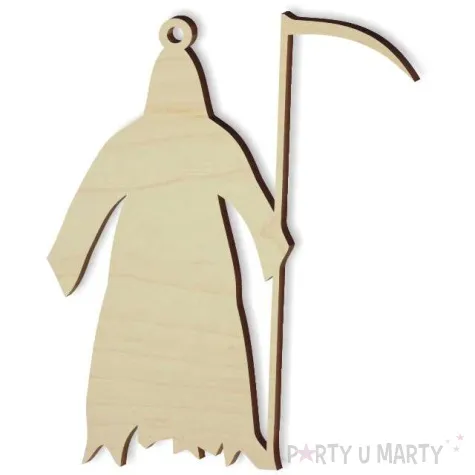 zawieszka drewniana kostucha 66 x 82 mm