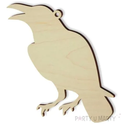 zawieszka drewniana kruk 53 x 101 mm