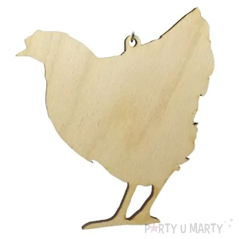 zawieszka drewniana kura nioska 77x85 mm