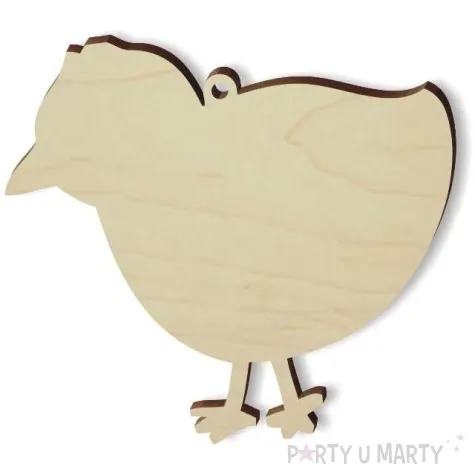 zawieszka drewniana kurczaczek 80x76 mm 10 szt