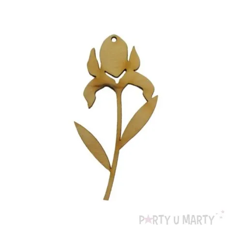 zawieszka drewniana kwiatek 11 50x100 mm