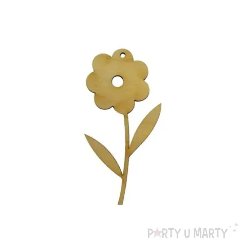 zawieszka drewniana kwiatek 13 49x100 mm 10 szt