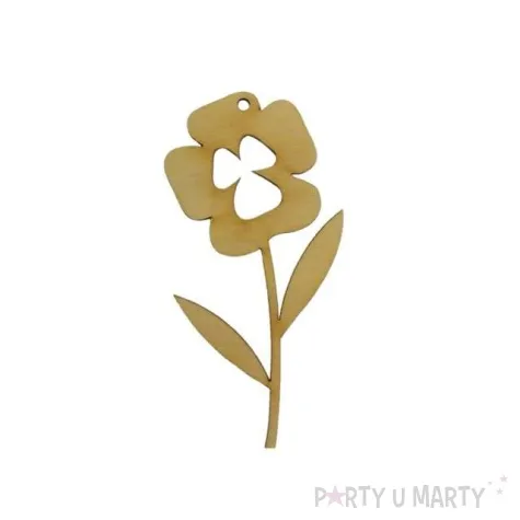 zawieszka drewniana kwiatek 19 49x100 mm 10 szt