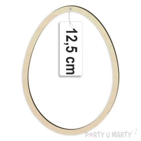 zawieszka drewniana obrys jajka s 125x93 mm