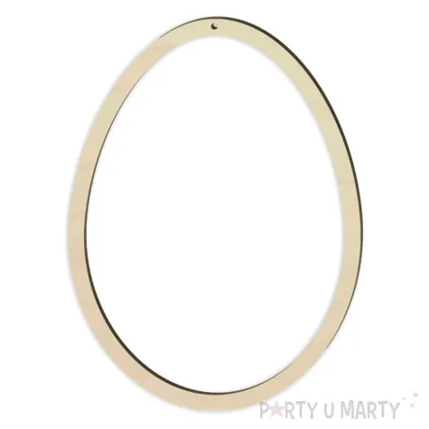 zawieszka drewniana obrys jajka s 125x93 mm