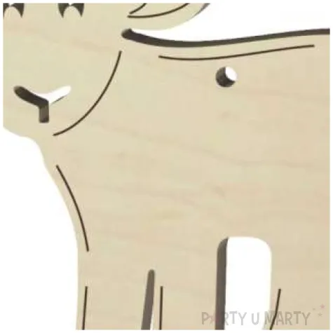 zawieszka drewniana owieczka 70x90 mm