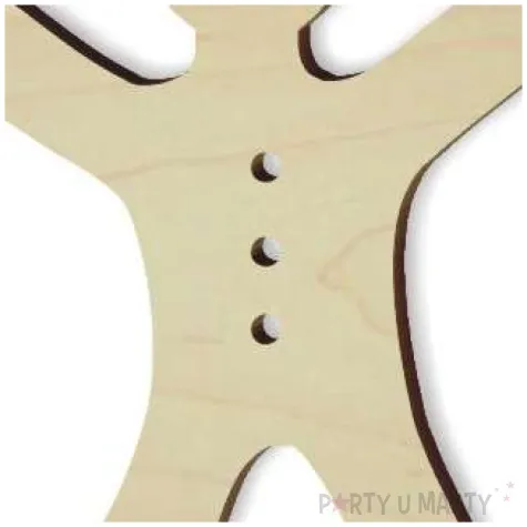 zawieszka drewniana pajacyk 60 x 80 mm