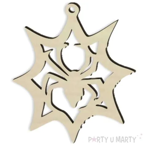 zawieszka drewniana pajak 85 x 90 mm