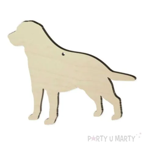 zawieszka drewniana pies labrador 120x100 mm
