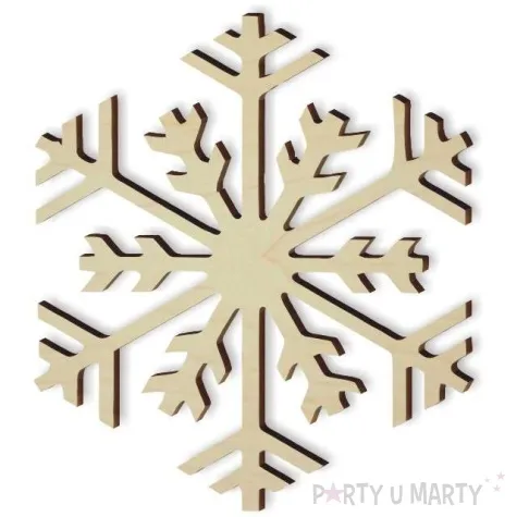 zawieszka drewniana platek duzy 77 x 87 mm 10 szt