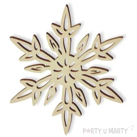 zawieszka drewniana platek lezki 77 x 90 mm