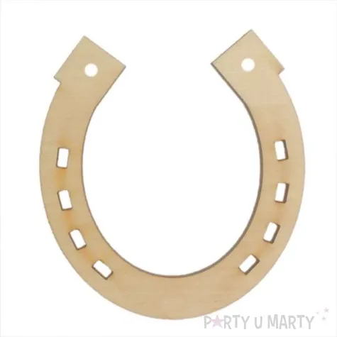 zawieszka drewniana podkowa 33 10 szt