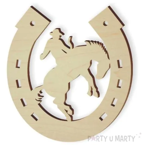 zawieszka drewniana podkowa 36