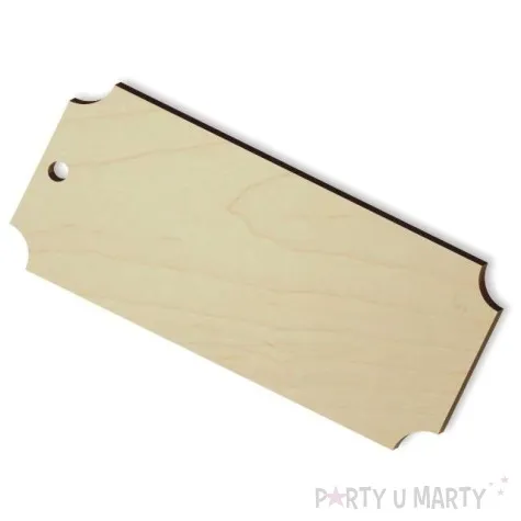 zawieszka drewniana prostokat 30 x 70 mm 10 szt