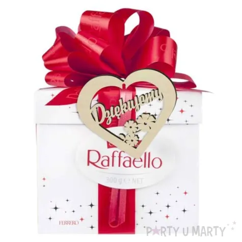 zawieszka drewniana serce dziekujemy 90x80 mm