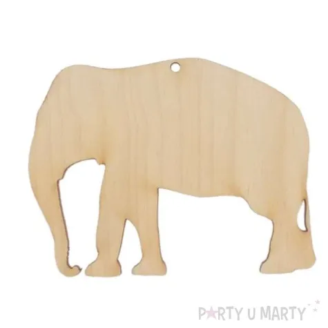 zawieszka drewniana slon 100x77 mm