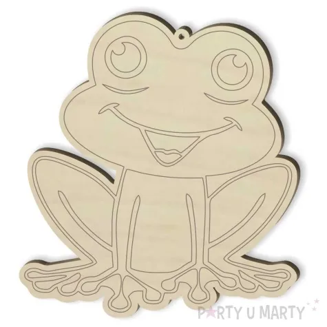 zawieszka drewniana usmiechnieta zabunia 100 x 91 mm