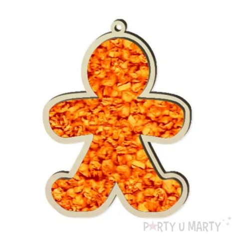 zawieszka drewniana wyklejanka ciastek 85 x 105 mm