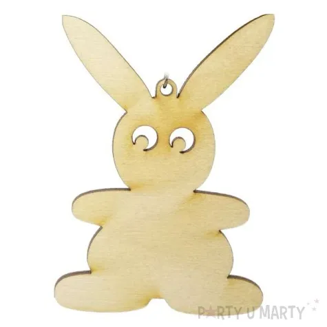 zawieszka drewniana zajaczek 59x85 mm 10 szt