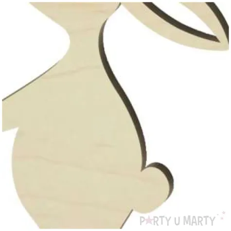 zawieszka drewniana zajaczek chlopczyk 60x93 mm