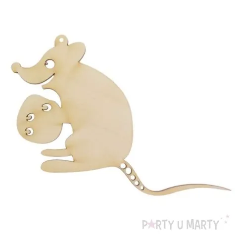 zawieszka drewniana zwierzeta 8 141x108 mm 10 szt