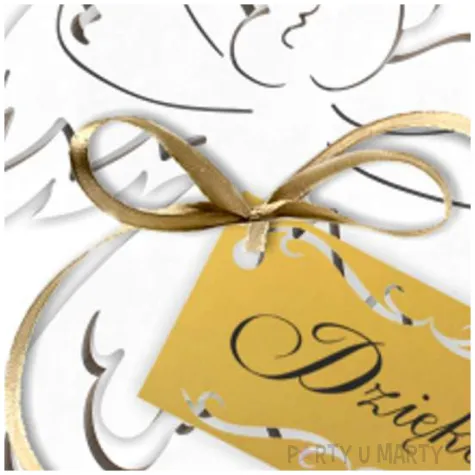 zawieszka hdf aniolek dziekuje z kokardka bialy 10 cm