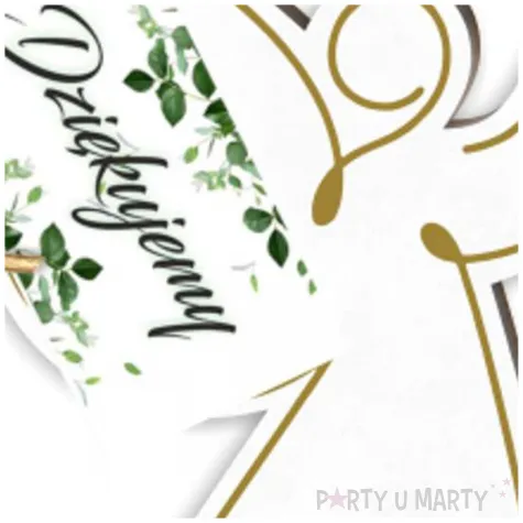 zawieszka hdf aniolek z sercem dziekujemy bialy 9 5 cm