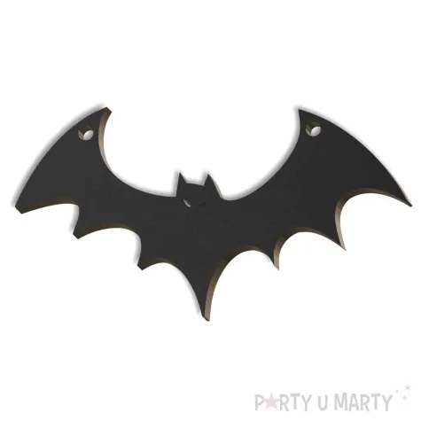 zawieszka hdf nietoperz czarna 77 x 43 mm