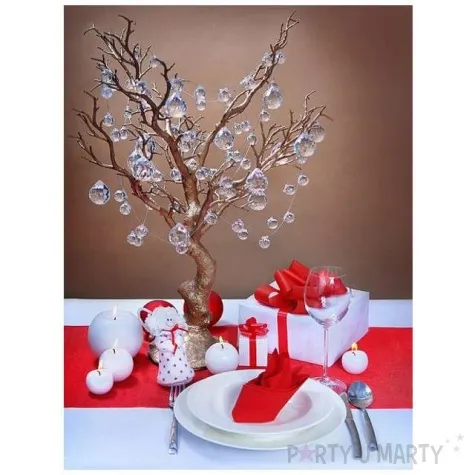 zawieszka kula bezbarwna 3 5x4 1cm 5 szt