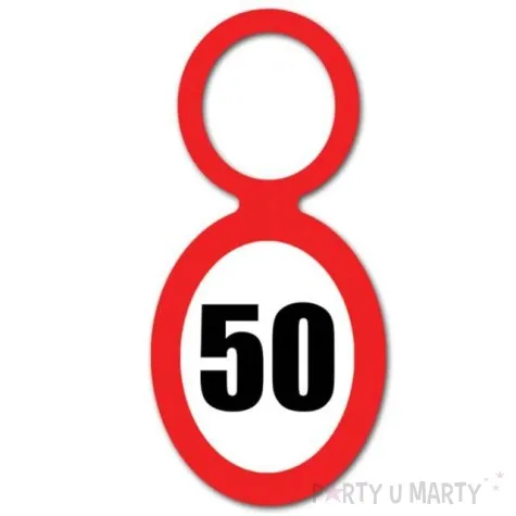 zawieszka na butelke 50 urodziny znak 20 szt