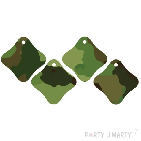 zawieszka na butelke moro zielony congee 12 szt