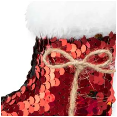 zawieszka na choinke cekinowy bucik partypal 11 cm